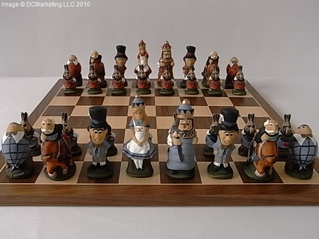 alice in wonderland chess set