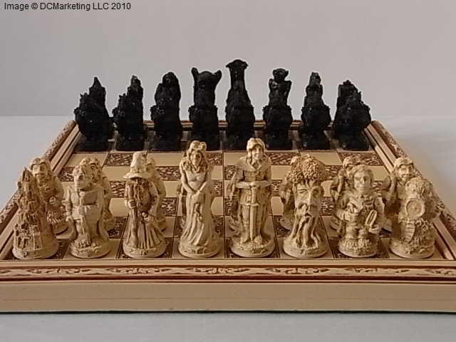 Lord of the Rings Chess Set LOTR Themed Chess Pieces in Gold -  Portugal